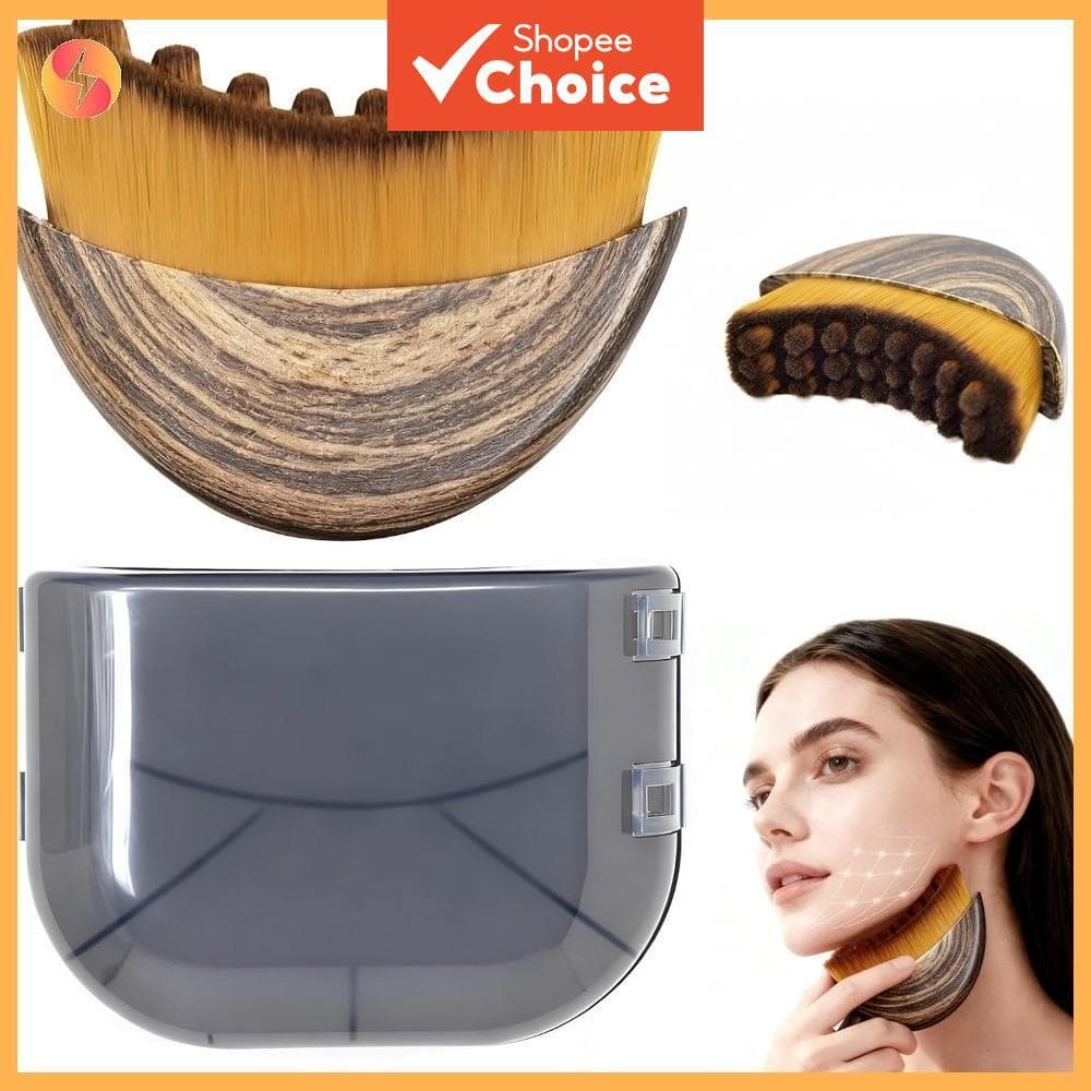 Cerdas Macias Contorno Linfático Manual Escova Facial Massageador Ferramenta De Escultura De Limpeza Ergonômica