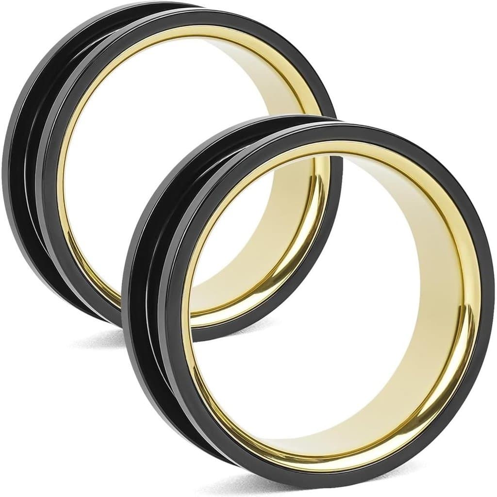 Plugs de Aço Inoxidável para Orelhas, Túneis de 30mm para Orelhas, Expansores de Dupla Abertura, Brincos E6UE