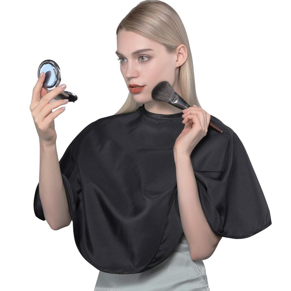 PERFEHAIR Capa Curta para Maquiagem e Corte de Cabelo, Avental de Barbeiro para Estilização de Cabelo em Salão de Beleza