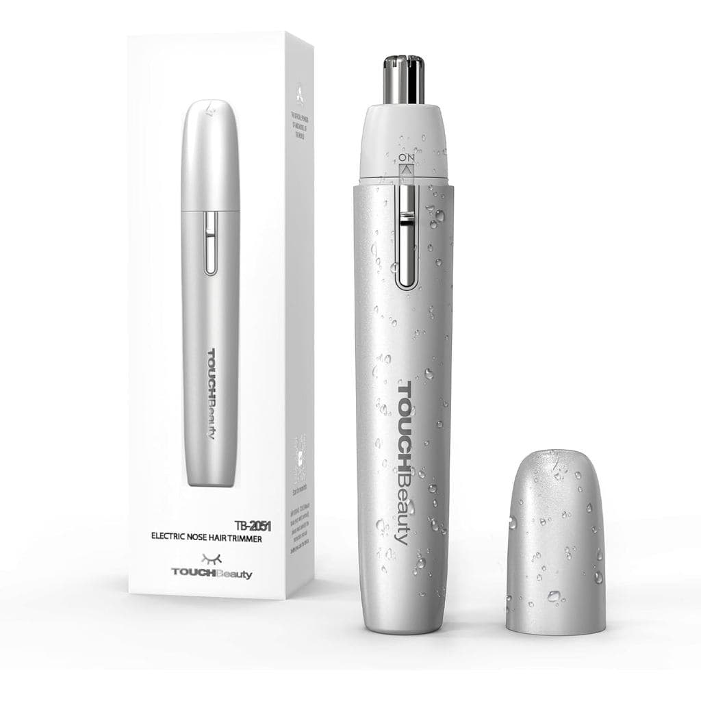 TOUCHBeauty Aparador Elétrico de Pelos do Nariz para Mulheres, Indolor e Portátil, Ponta Redonda Hipoalergênica, Aparado