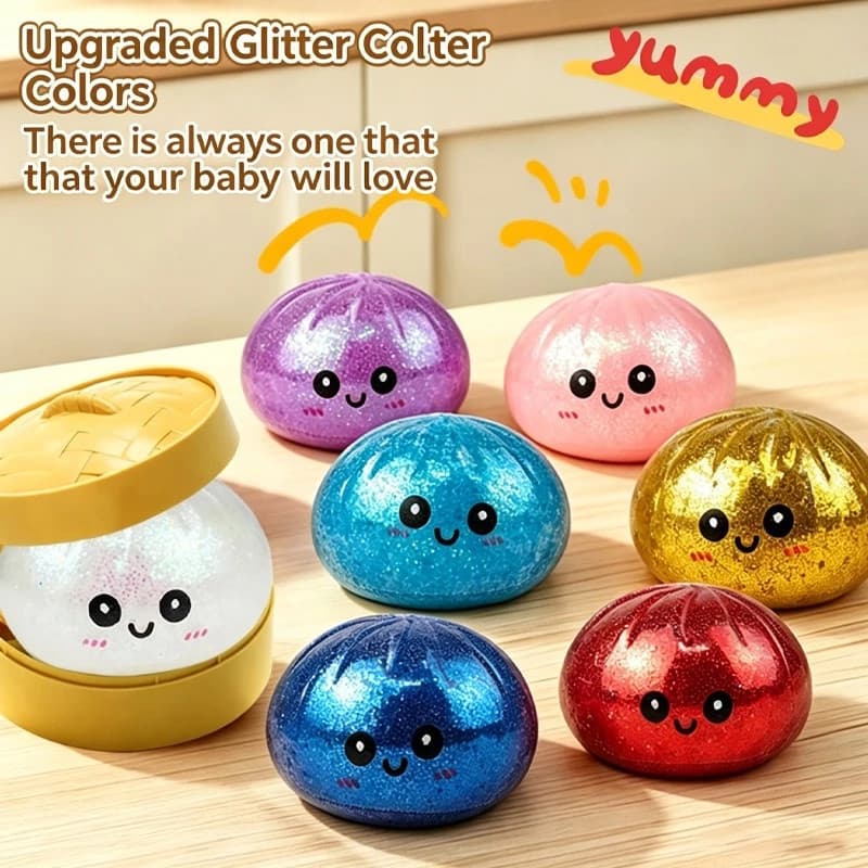5cm/8.5cm Squeeze Squishy Dumpling Toy 2026-Brinquedo Mochi Super Macio , Alívio Eficaz Do Estresse
