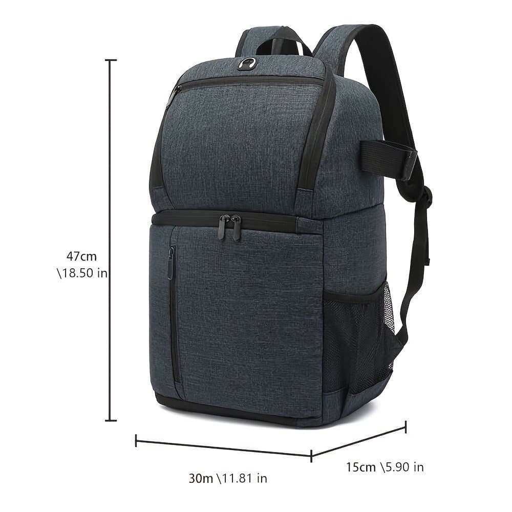 Bolsa para Câmera Durável, Azul, de Grande Capacidade, com Divisória Multifuncional Ajustável para Câmeras como Canon, S