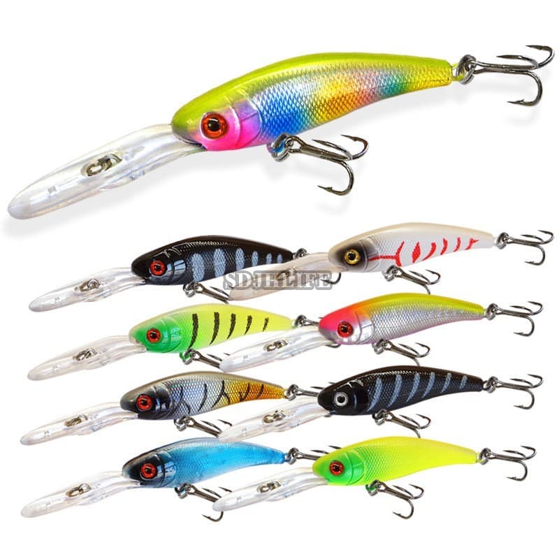 Isca De Pesca Com Placa De Línguas Longas 7.8g 10cm Mergulho Profundo Cavala De Água Salgada Doce