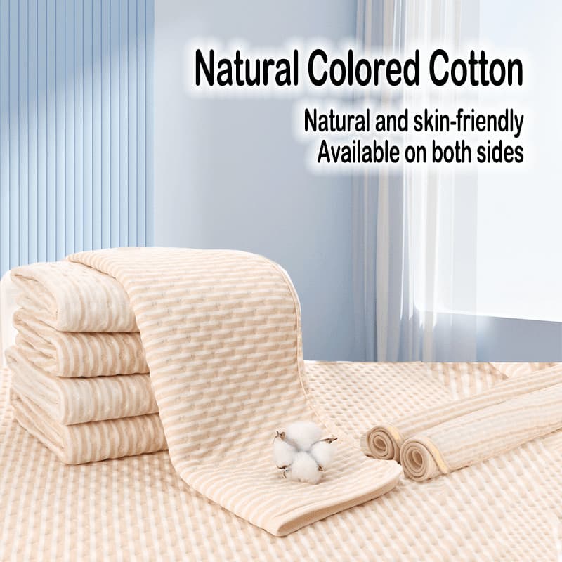 Almofada De Fralda De Bebê Algodão Colorido Natural Impermeável Lavável Puro Respirável