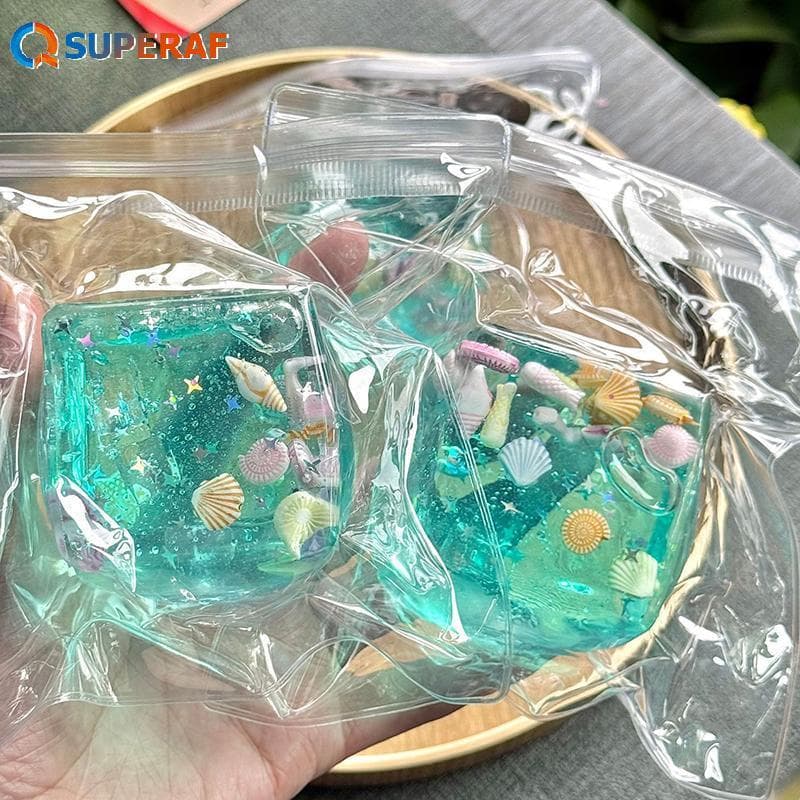 SUPERAF Kawaii Oceano Tema Lento Rebote Brinquedo Cubo De Gelo Em Forma De Alívio Do Estresse Espremer Criativo Crianças