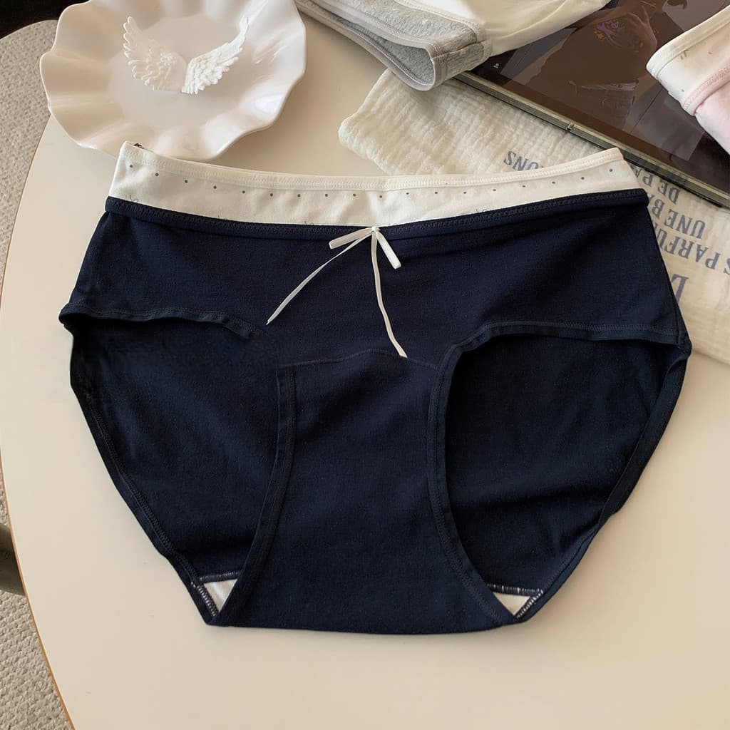 Produtos em estoque pronto entrega no mesmo dia meninas roupa interior feminina contraste cor costura puro algodão cueca