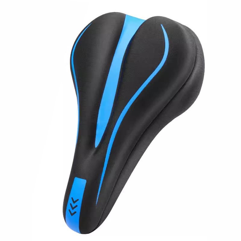 Capa de almofada de assento elástica alta para bicicleta, Silicone, espessada, confortável, macia, para bicicleta de est