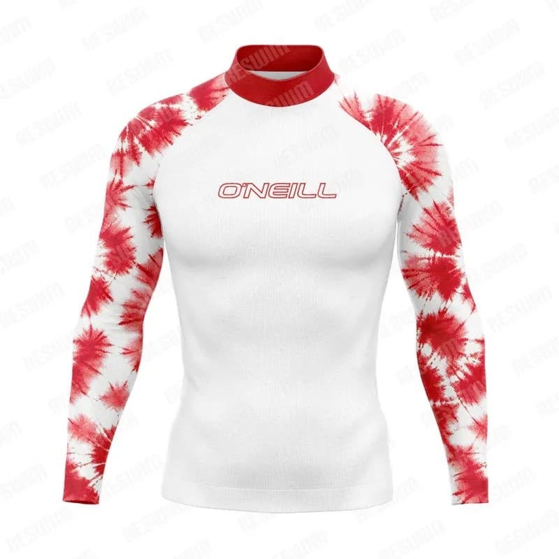 ONEILL Novo Masculino Natação Rash Guards Maiô Manga Longa Surf Camiseta Praia Proteção UV Roupa De Banho Terno Pele Rou