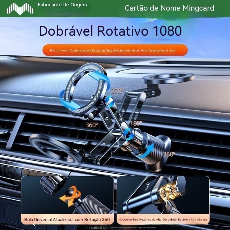 Suporte de celular magnético para carro Mingka C23 Air Vent, suporte de celular magnético MagSafe para carro, suporte de