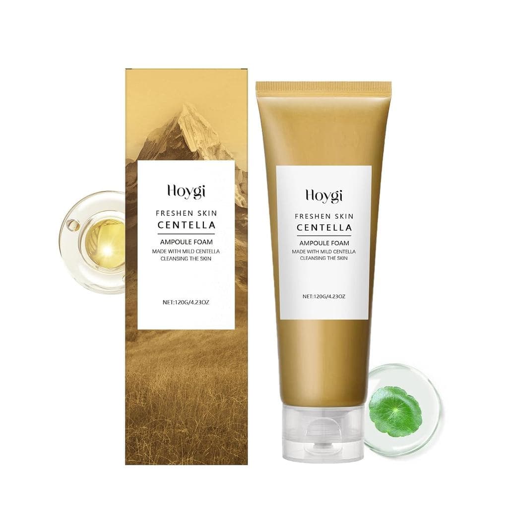 Espuma de Limpeza Facial com Extrato de Centella Asiática e Ácido Hialurônico, Suave e Hidratante para Acalmar e Hidrata