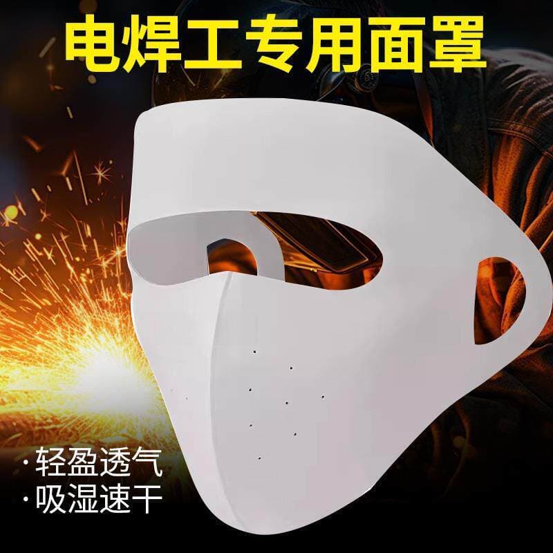 Capacete protetor anti-assamento toalha facial rosto cheio anti-escaldante máscara protetora facial de seda gelo proteto
