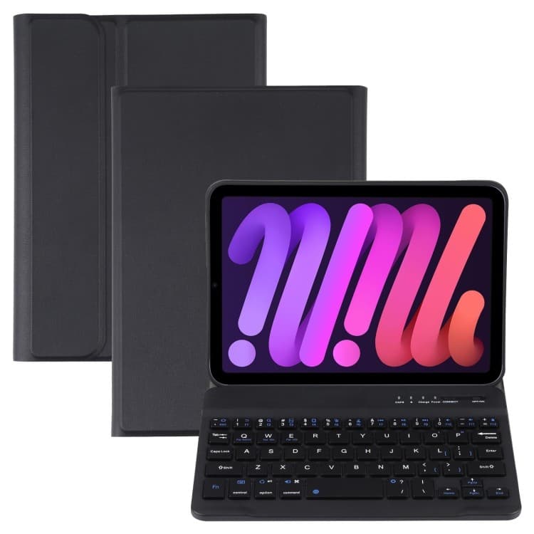 A06 Destacável Textura De Pele De Cordeiro Ultra-Fino TPU Bluetooth Teclado Couro Tablet Caso Com Suporte Para iPad mini