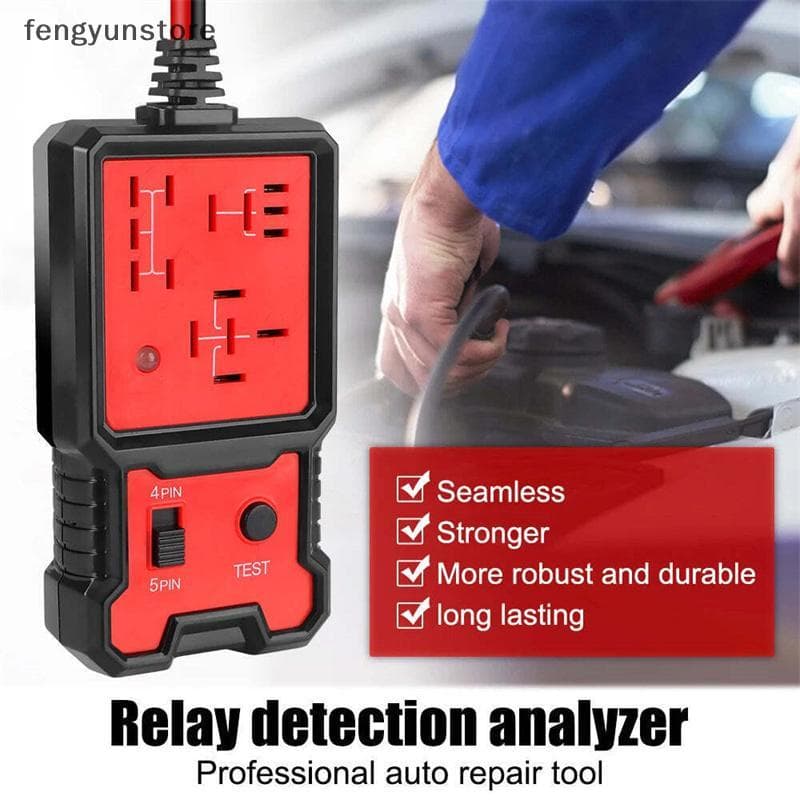 Testador Universal De Relé De Carro 12V , Eletrônico Automotivo Para Bateria Automática , Analisador De Alternador , Fer
