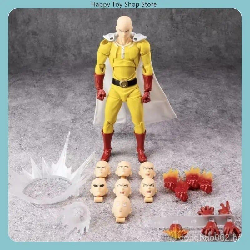 One Punch Man Saitama Edição Especial Vários Acessórios Figura Articulada Coleção De Anime Presente