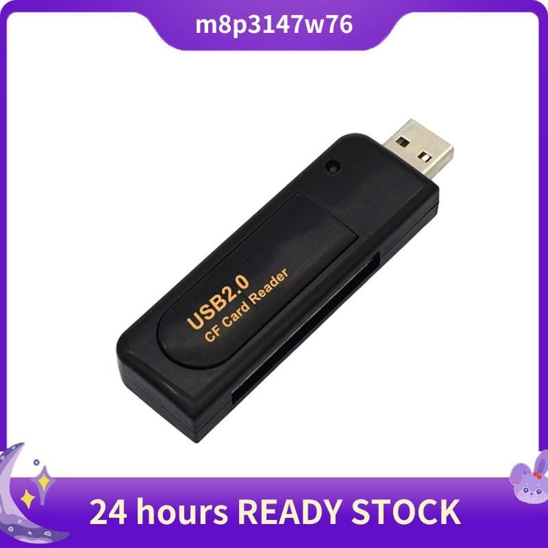 Leitor De Cartão USB 2.0 CF Para Câmera Digital CCD , Visualizador De Memória Flash , Adaptador De Transferência De Dado