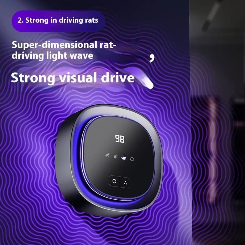 Ultrassônico ABS Eletrônico Ao Ar Livre Inseto Mosca Assassino Lâmpada Carro Doméstico Roedor Repelente Quadrado Mouse E