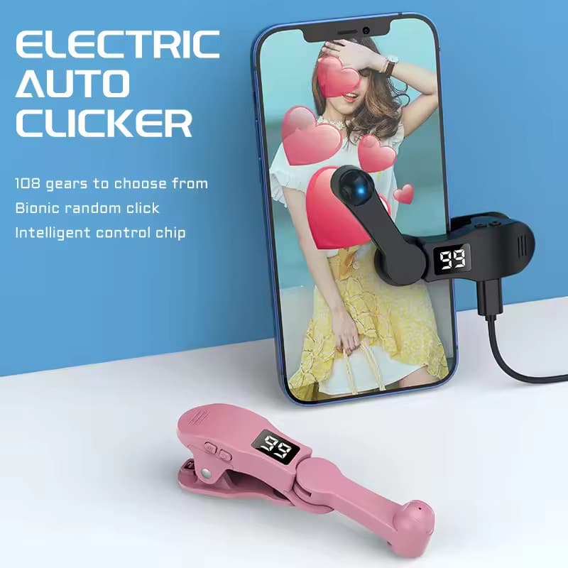 Clicker De Tela Automática , Clique Rápido Do Telefone Celular Auto Tapper Liker , Interface USB Física Elétrica Continu