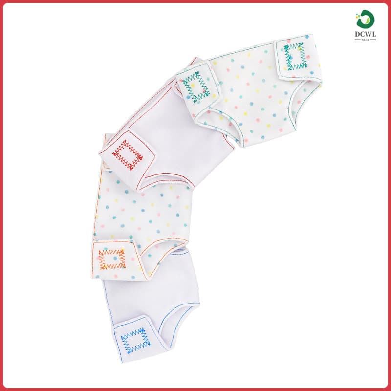 🧸 4Peças Acessórios De Boneca Fraldas De Tecido Em Cores Variadas