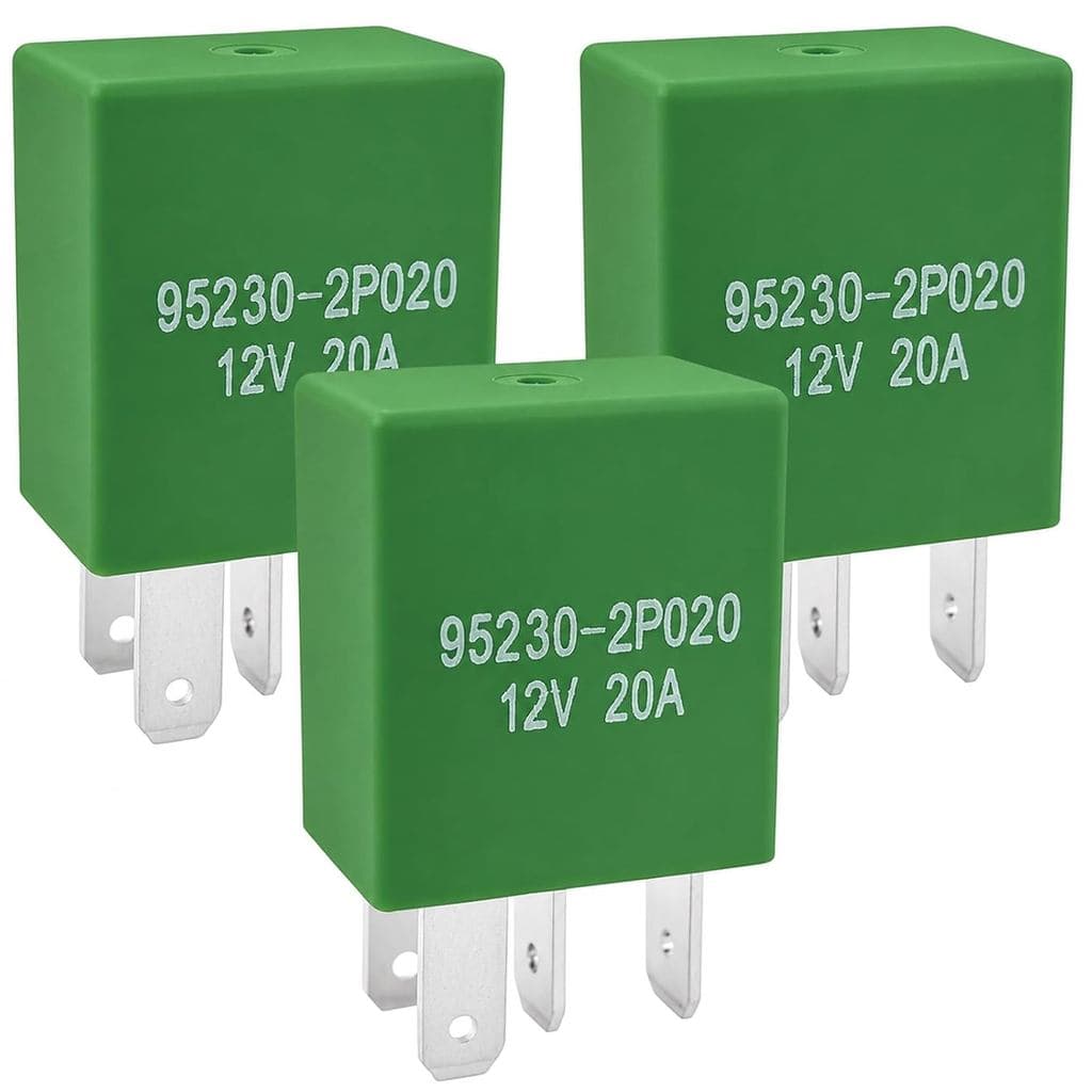 Relé 95230-2P020 (Pacote com 3) 12V 20A 4 Pinos SPST Relé Automotivo Compatível com Hyundai Elantra Sonata Santa Fe, Kia