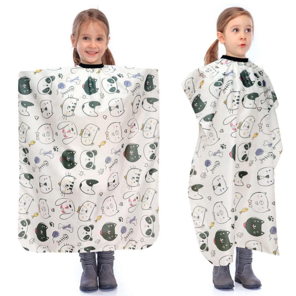 Capa De Corte De Cabelo De Desenho Animado Infantil , Fofa De Barbeiro Para Salão De Beleza , Vestido À Prova D'água Kaw