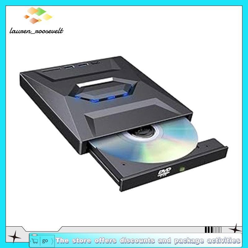Unidade Blu-Ray Externa Portátil USB/Tipo C Multifuncional , Leitor De Queimador De CD VCD/DVD , Inclui Hub E Slot Para