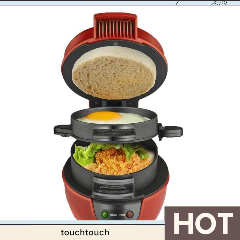 Fabricante De Hambúrguer Imprensa Patty Maker Antiaderente Multifuncional Carne Omelete Bife Máquina De Café Da Manhã Eu