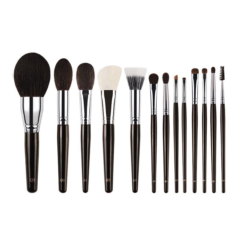 Conjunto de pincéis de maquiagem Pincel de base Pincel de Blush Pincel de sombra Pincel de delineador Pincel de iluminad