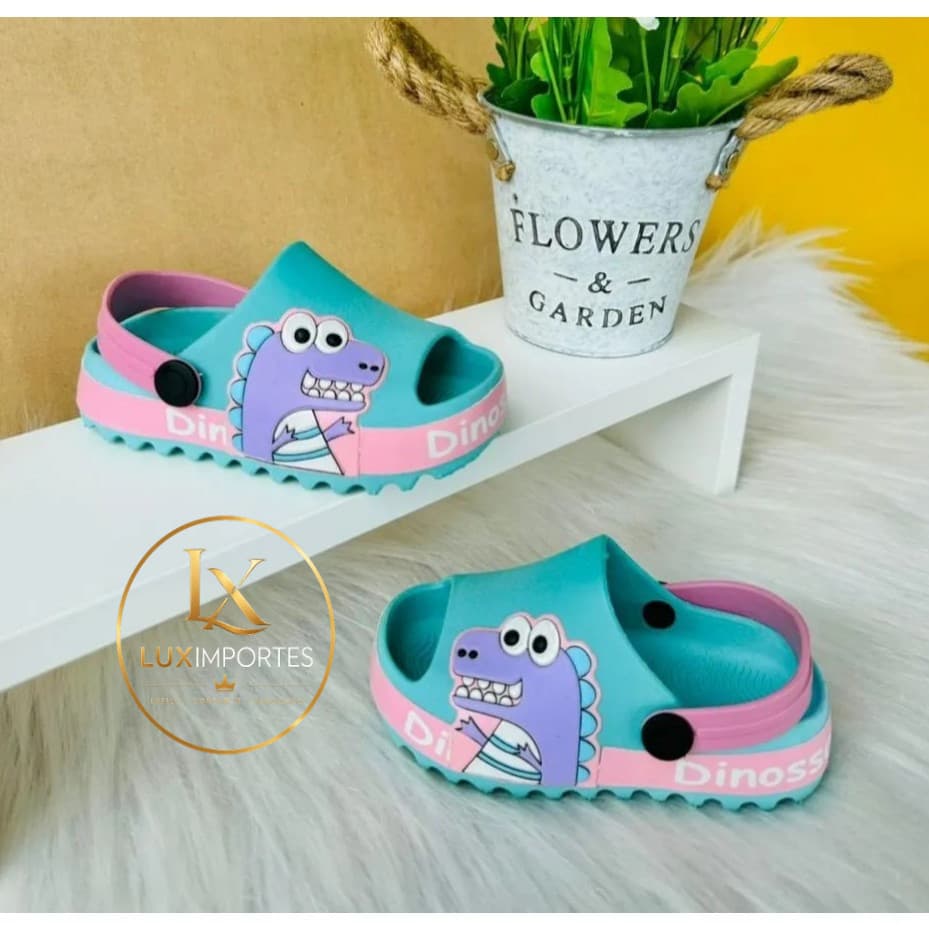 Papete Sandália Infantil Dino baby 19 ao 26 Leve Macio Calce