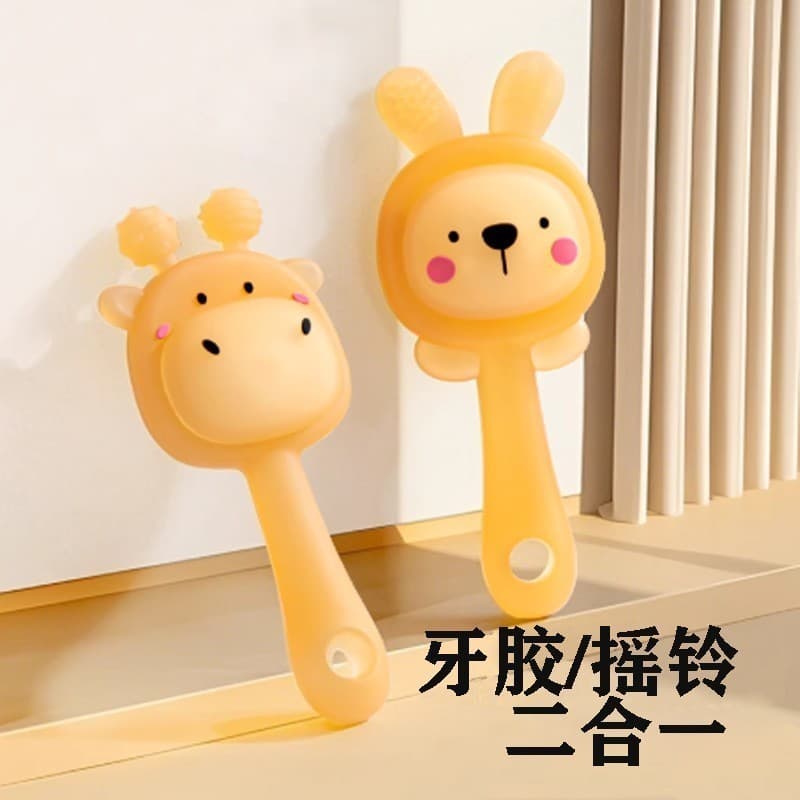 Silicone anti-comer mão mordedor novo produto conjunto mão coelho veado mordedor aperto mão mordedor anti-comer aperto d
