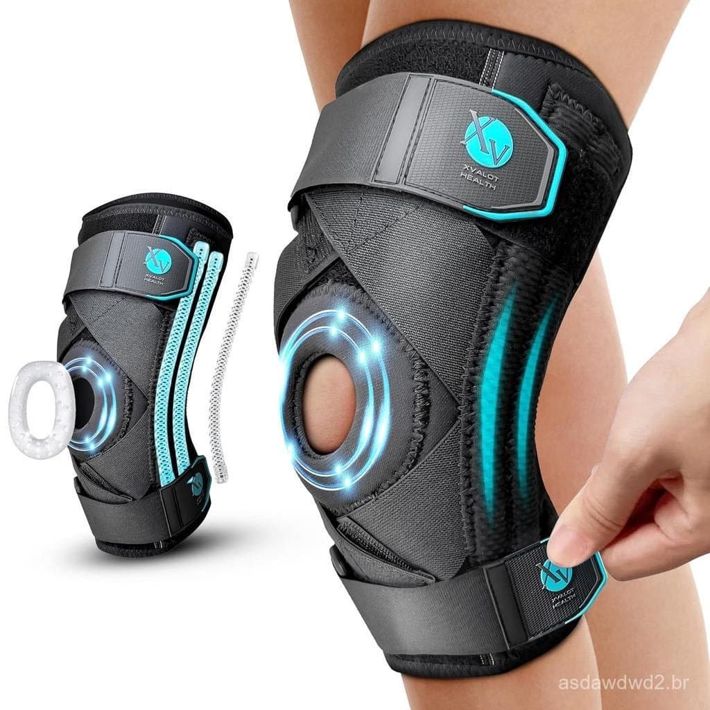 Joelheira para menisco e ligamentos, suporte ortopédico para reabilitação - joelheira ajustável, oferece suporte e compr