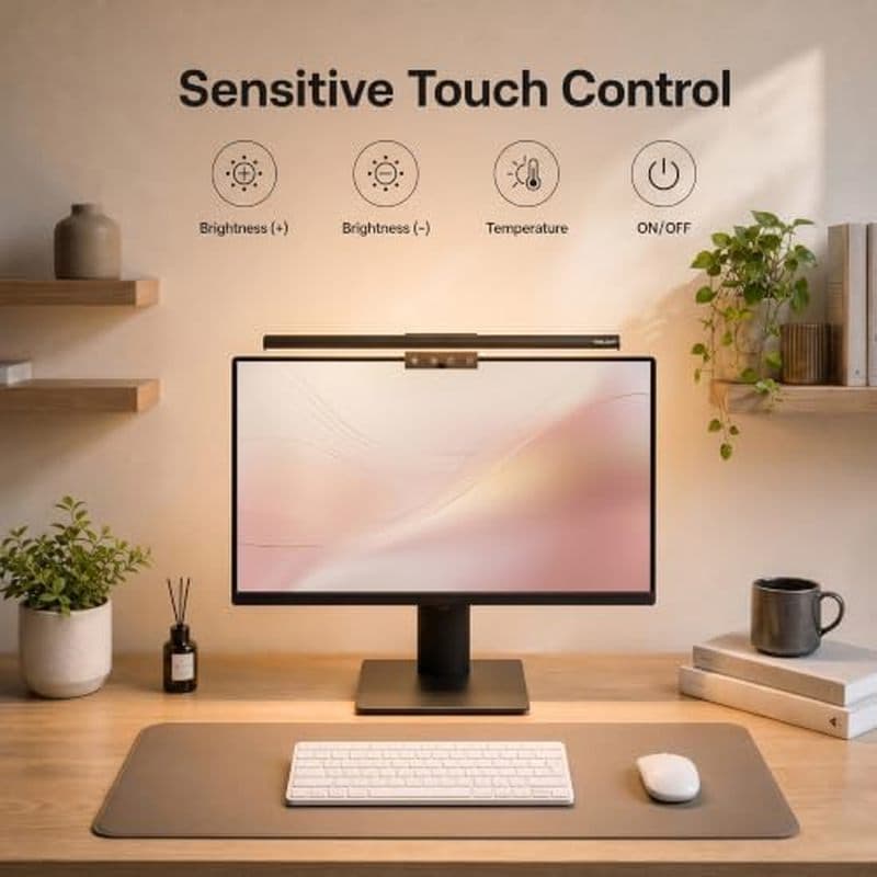 Barra De Luz Do Monitor YEELIGHT , Lâmpada De Computador Para Jogos Em Home Office , Tela LED Sem Brilho De 250LM Mesa D
