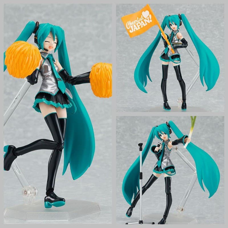 Cantor Virtual Hatsune MIKU 114#初音 Suporte Hatsune Action Figure Modelo Figura em caixa