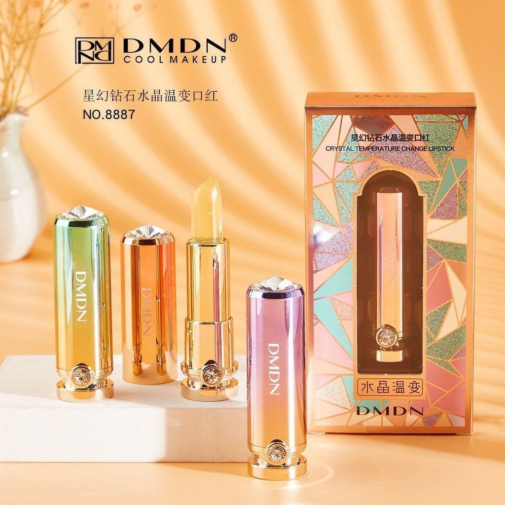 Star Magic Diamond Crystal Jelly Batom que muda de cor, não é fácil de desbotar, copo antiaderente, hidratante, bálsamo
