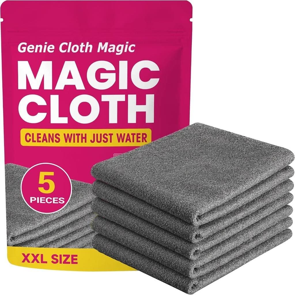 GenieClothMagicCloth, Panos de Limpeza de Microfibra Espessados (1 unidade) | Toalhas de Microfibra Espessas e Sem Manch
