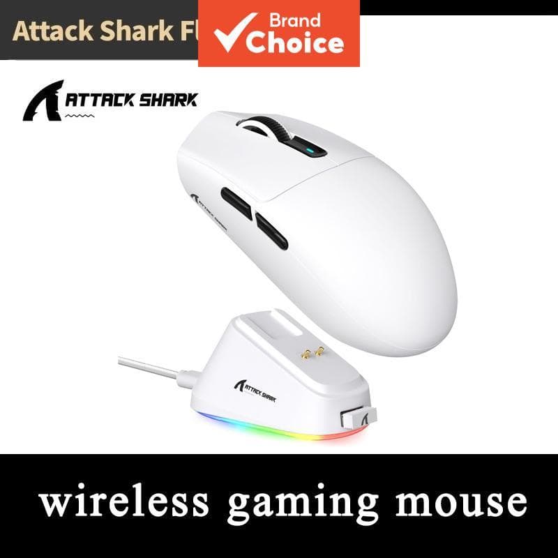 Mouse Gamer Sem Fio ATTACK SHARK G3Pro 3 Modos PAW3311 25000DPI 8 Botões Programáveis 55g Mouse Leve para Notebook e