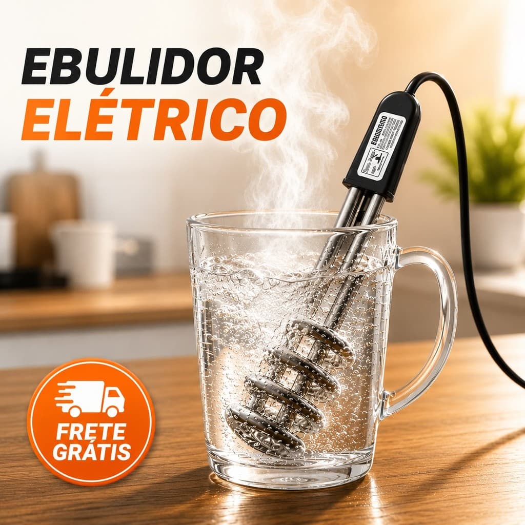 Aquecedor De Agua Eletrico Portatil Rabo Quente Ebulidor Fervedor Aquece Esquenta