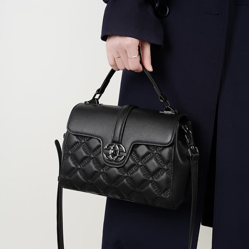 Bolsa feminina novo estilo Commuter couro genuíno bolsa feminina grande capacidade bolsa mensageiro High-End Handba