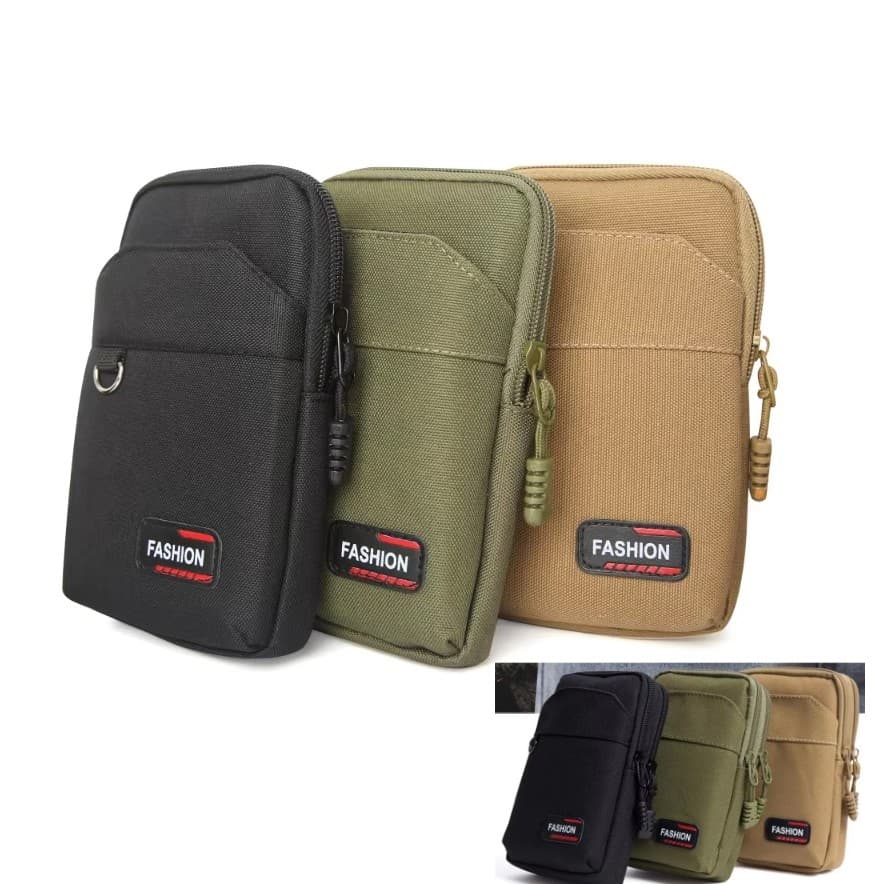 Pacote De Cintura Externa De Camada Única/Dupla EDC Molle , Bolsa Crossbody Para Celular , Pode Ser Usada Com Cinto , Ad