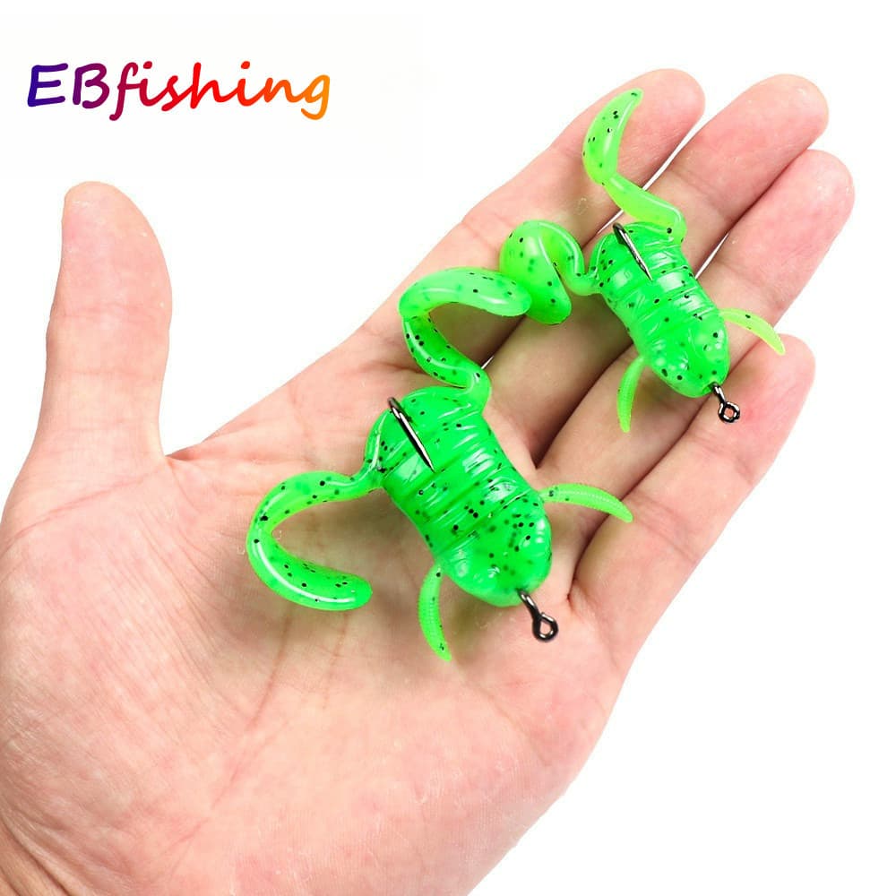 1 Pçs Pesca Macio Salto Sapo Isca 5g/8g Topwater De Com Manivela Gancho