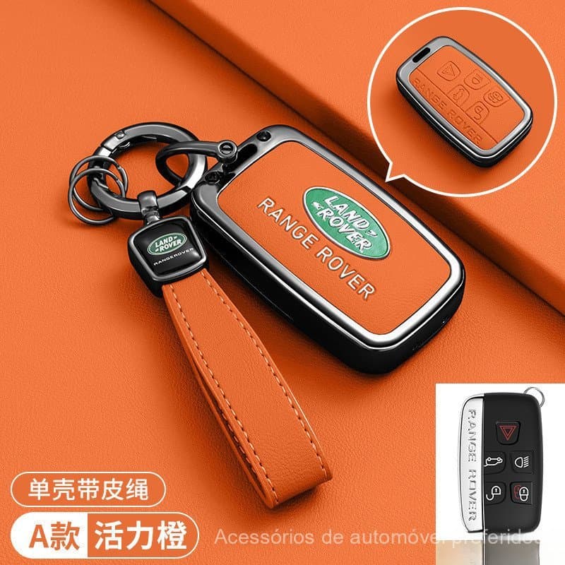 Capa Protetora para Chave Remota de Carro, Land Rover LR4 Range Sport Evoque, Acessórios para Chaveiro CIY4