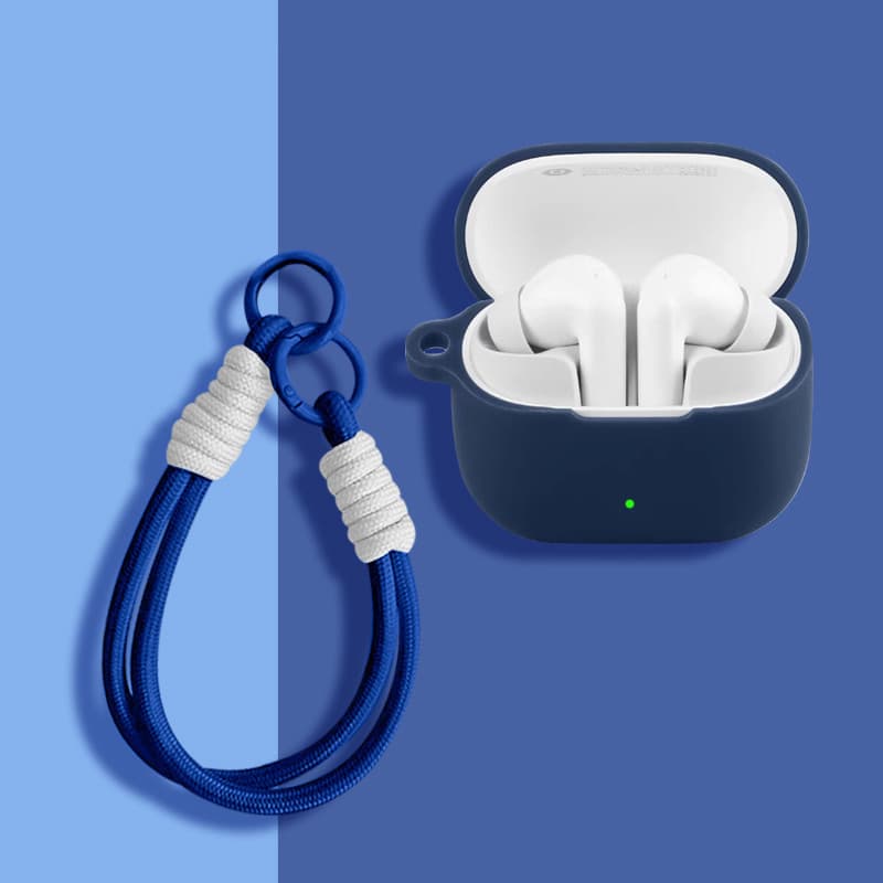 Adequado para a capa protetora de silicone para fones de ouvido Baseus Bass BS1 NC, capa protetora anti-queda para fones