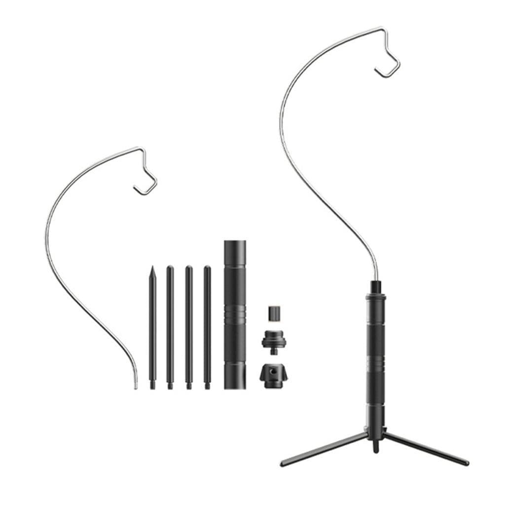 Suporte de luz de liga de alumínio leve Suporte de lâmpada removível portátil ao ar livre fácil de construir com rack