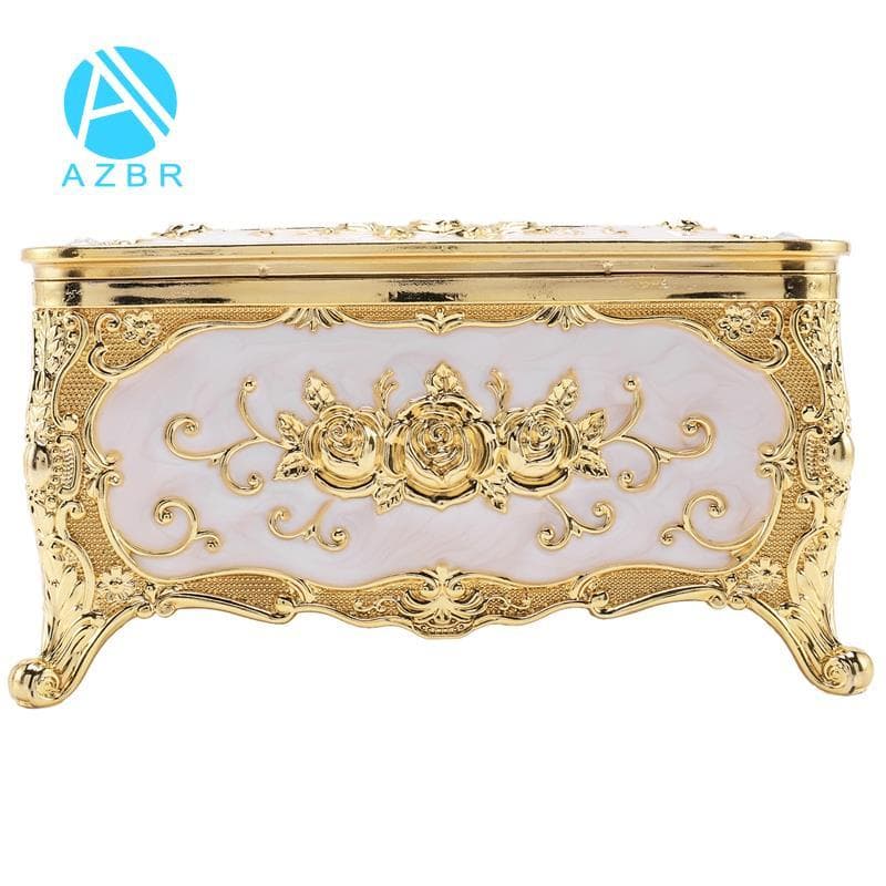 Caixa De Tecido Acrílico Universal Rack De Papel Acessórios De Mesa Casa KTV Hotel Carro Caso Titular Ouro
