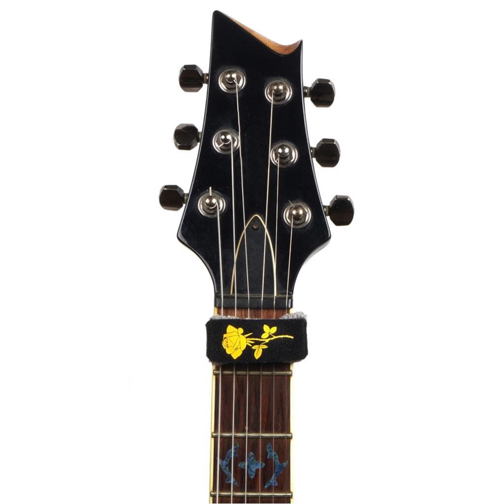 Cordas de guitarra Rockhouse Muter String Mute Fretboard Muting Wrap 18 cm com lindo padrão de flor para guitarras
