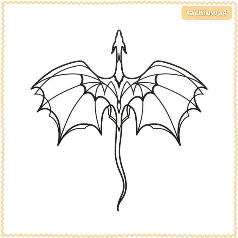 [Tachiuwa3] Metal Dragon Wall Artístico Fantasia Dragão Decoração De Parede Versátil Para Adolescentes , Estudo