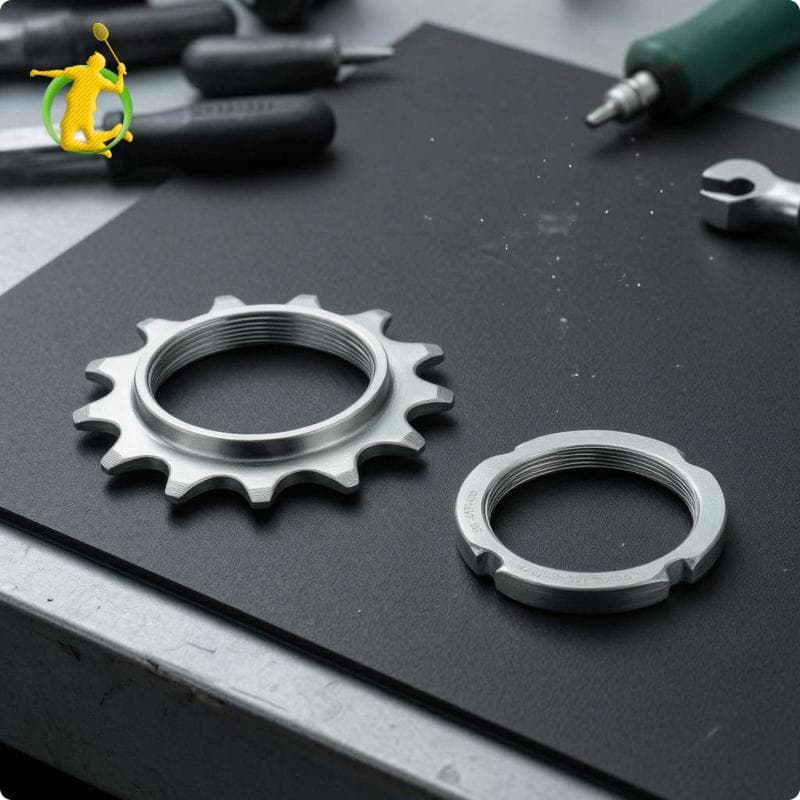 [Asiyy] Roda Dentada De Engrenagem Fixa Em Aço Galvanizado Conjunto De Trava Kog Para Bicicleta Com