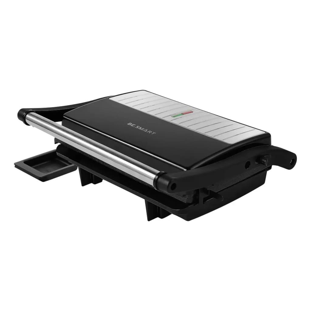 Grill Elétrico Com Coletor De Gordura Preto/inox - Be Cor...