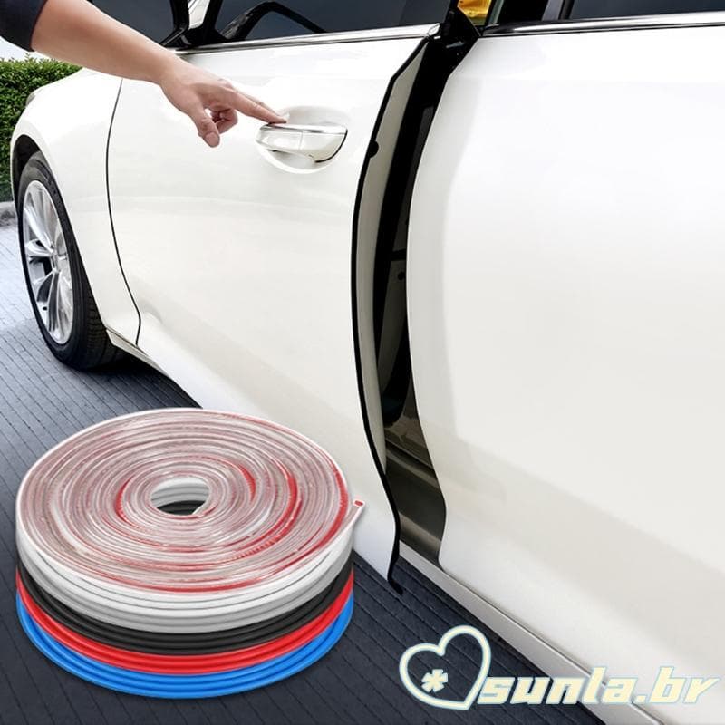 SUNL Protetores Borda Carro PVC, 10 Metros, Absorção Choque Flexível Para Proteção Corporal Autom