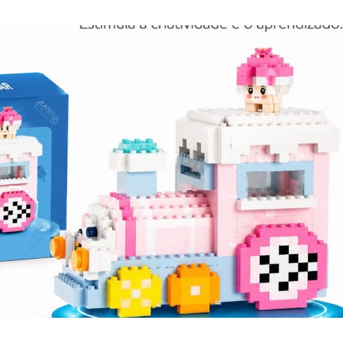 Brinquedo de Montar Infantil 86035 Peças Grandes para Crianç
