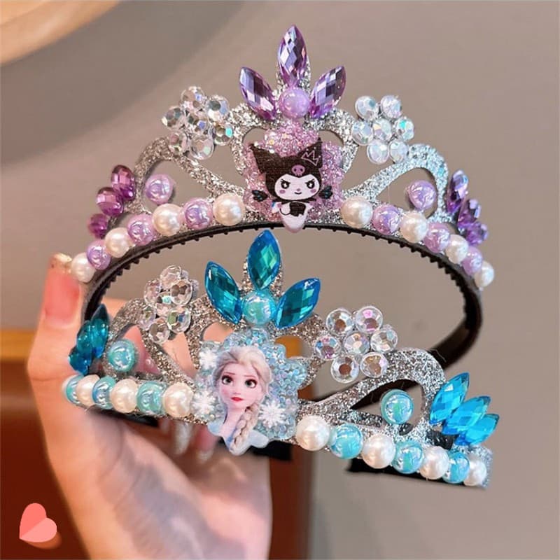 Coroa congelada acessórios infantis coroa Fishtail menina bandana Kuromi crianças bandana atacado